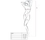 Passion Woman Bodystockings PASSION WOMAN BS045 BODYSTOCKING BLACK ONE SIZE