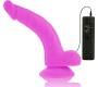 Diversia Elastīgs Vibrējošs Dildo 21,5 CM - violets