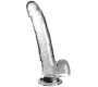 King Cock CLEAR - DILDO WITH TESTICLES 20.3 CM TRANSPARENT