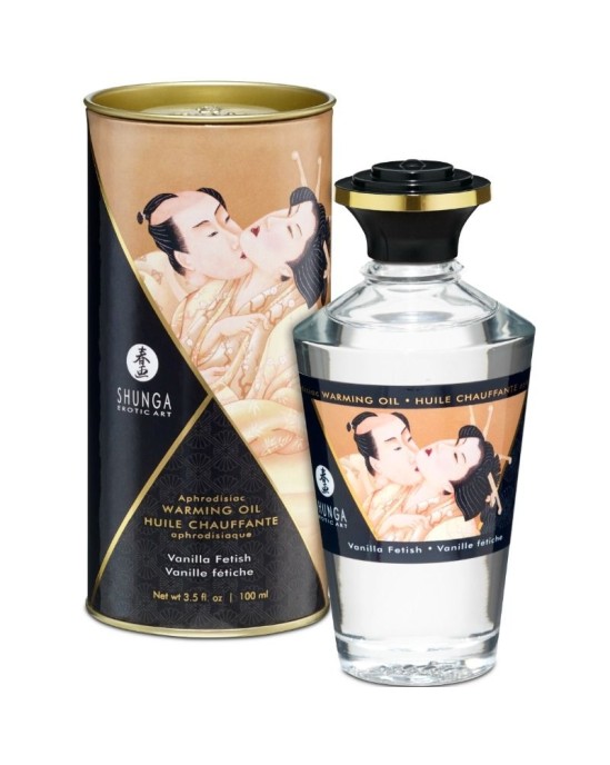 Shunga Oils SHUNGA - FETISH VANILLA FLAVOR HEAT EFFECT MASSAGE OIL 100 ML