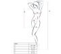 Passion Woman Bodystockings PASSION WOMAN BS025 BODYSTOCKING BLACK DRESS STYLE ONE SIZE