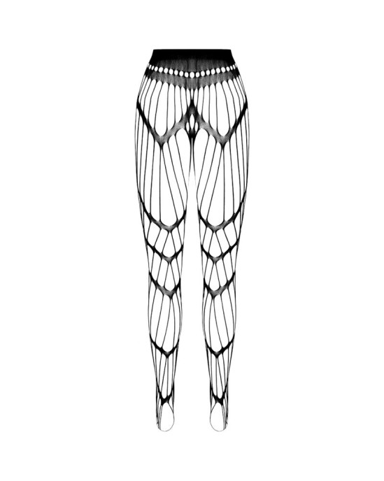 Passion Woman Garter & Stock PASSION - EKO KOLEKCIJA BODYSTOCKING ECO S006 BLACK