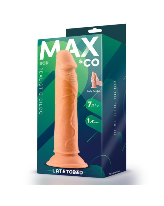 Max & Co Bon Realistic dildo ar piesūcekni 7.5 miesu