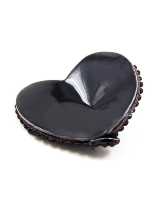 Latetobed Bdsm Line Nipple Covers with Lace Black/Red