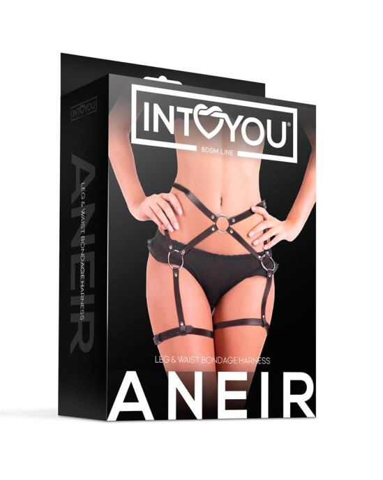 Intoyou Bdsm Line Regulējama Aneir kāju un gaidīšanas siksna