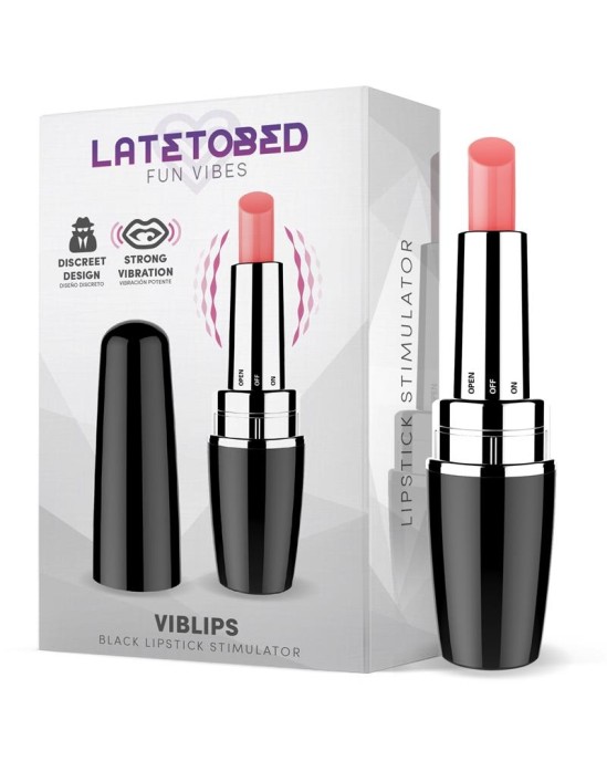 Latetobed Viblips Lipstick Stimulator Black