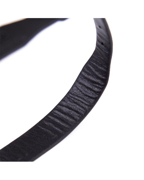 Latetobed Bdsm Line Collar with Bell Adjustable 43 cm Black