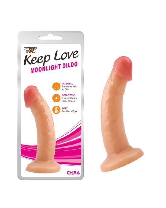 Chisa Dildo Moonlight 18.5 x 3.7 cm Flesh