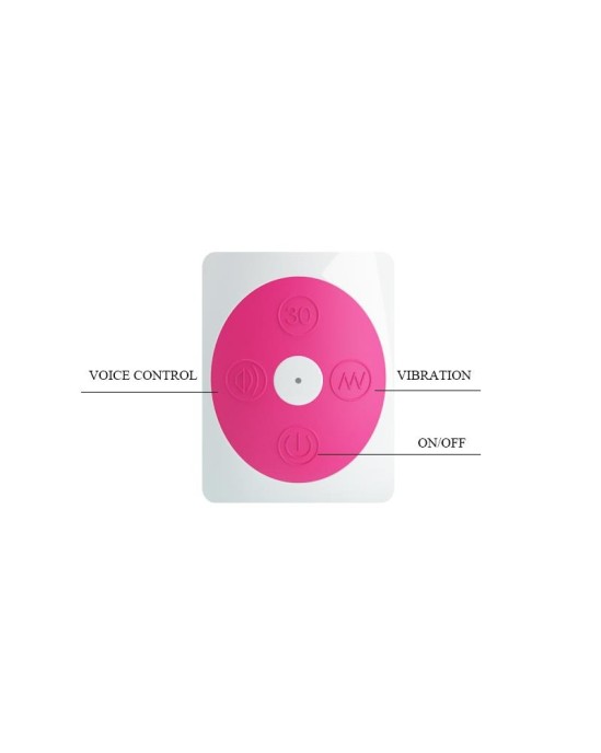 Prettylove Vibe Gene with Voice Control Pink