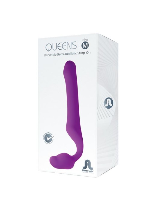 Adrien Lastic Фаллоимитатор без бретелек Queens M, размер M, силиконовый, фиолетовый