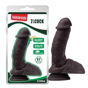 Chisa Dildo Dual Density Fashion Dude 18,5 x 4,3 cm brūns