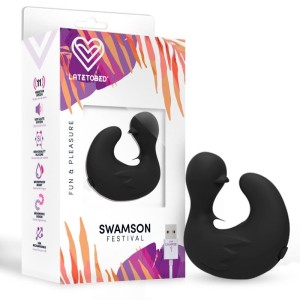 Festival Swamson Stimulator Duckling Thimble USB silikona melns