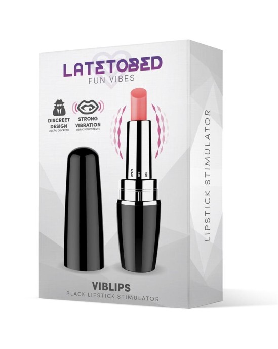 Latetobed Viblips Lipstick Stimulator Black