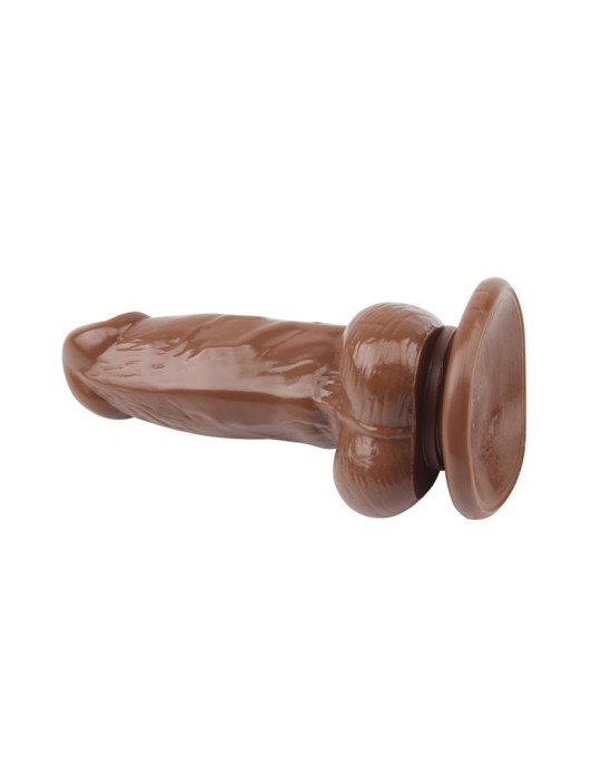 Chisa Dildo Jumbo Jack 6 Vibrating Dildo-Brown