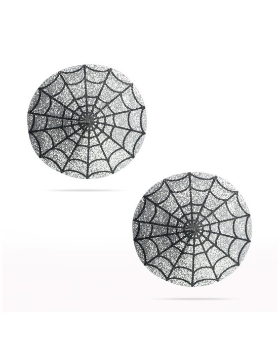 Lovetoy Nipple Covers Reusable Spider Pattern Silver