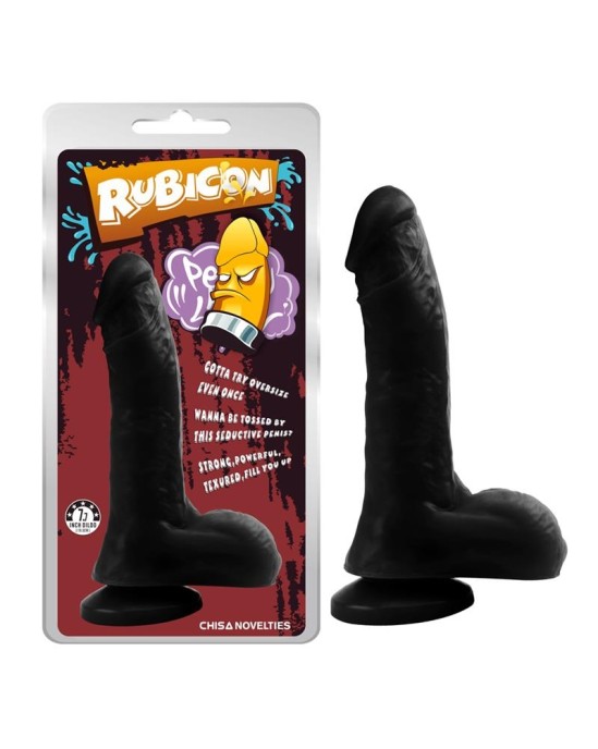 Chisa Dildo naktsklubs 20 x 3,7 cm Melns