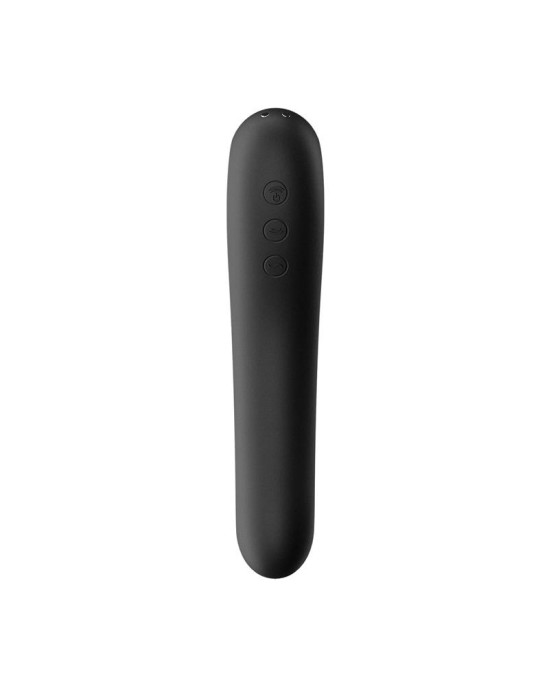 Satisfyer Dual Kiss Clitoris Sucker un Vibe 2 in 1 Black