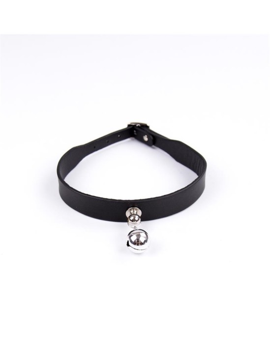 Latetobed Bdsm Line Collar with Bell Adjustable 43 cm Black