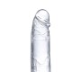 Glazed Reālistisks dildo ar sēkliniekiem kristāla materiāls 20 cm