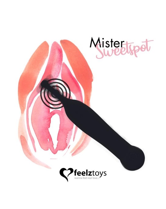 Feelztoys Mister Sweetspot klitora vibrators melns