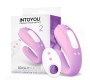 Intoyou Brightmauve Couples Vibrator Two Motors Remote Control USB Silicone