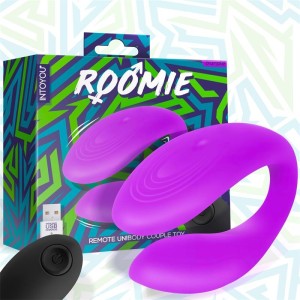 Intoyou Roomie Couples Vibrator Unibody šķidrā silikona tālvadības pults USB