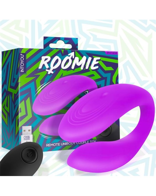 Intoyou Roomie Couples Vibrator Unibody šķidrā silikona tālvadības pults USB