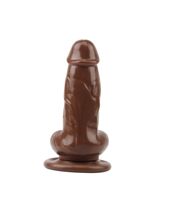 Chisa Dildo Jumbo Jack 6 Vibrating Dildo-Brown