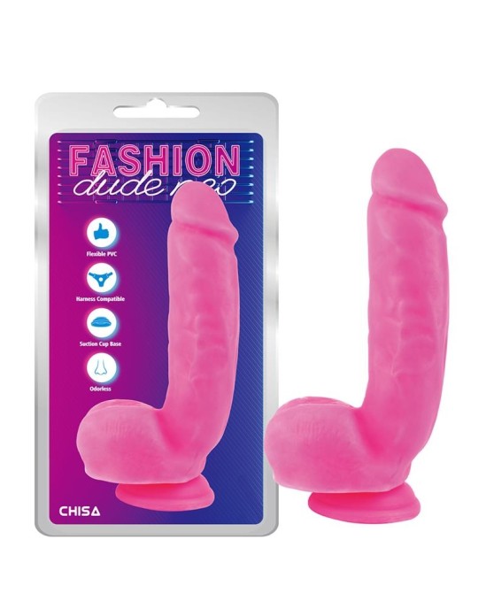 Chisa Divkāršā blīvuma dildo rozā 8.2