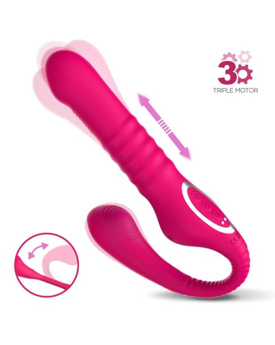 Action Nr. TwentyThree Double Vibe Pulsation and Thrusting Flexible 180