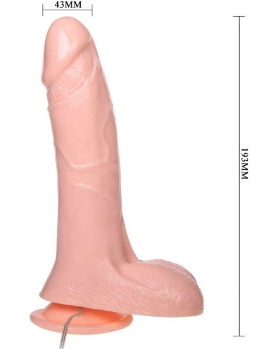 Baile Dildos BAILE - REĀLISTS PIEPŪŠAMS DILDO AR SŪCĒJTAUSI 19,3 CM