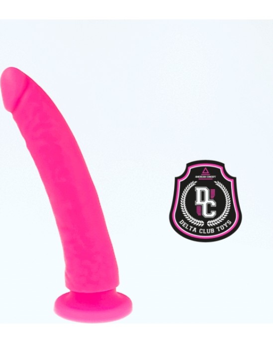 Deltaclub DELTA CLUB — ROTAĻLIETAS ROZĀ DILDO MEDICĪNAS SILIKONS 17 X 3 CM