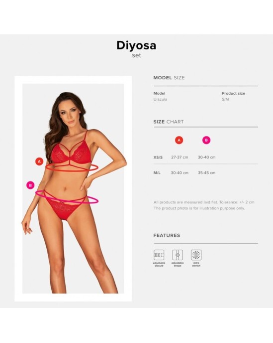 * Obsessive Last Chance * OBSESSIVE - DIYOSA TWO PIECES SET XS/S