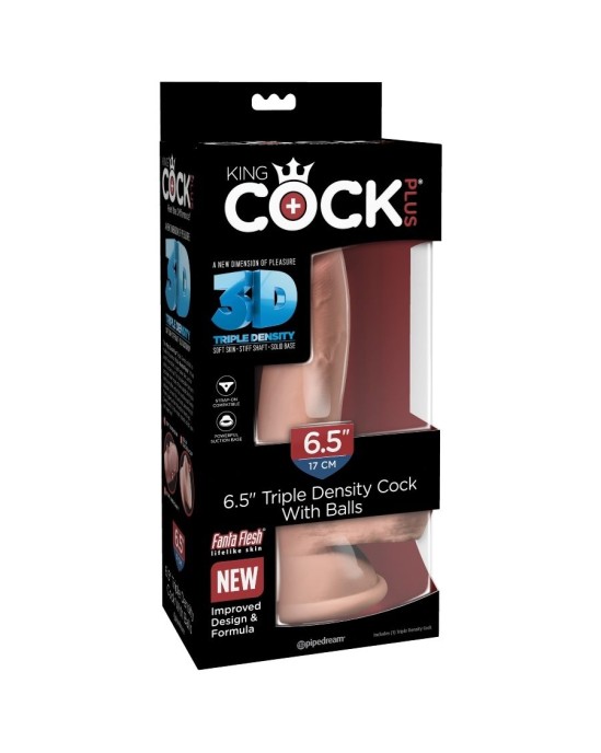 King Cock Plus KINGCOCK TRĪSŠĀS BLĪVĪBAS KRISTS 14 CM