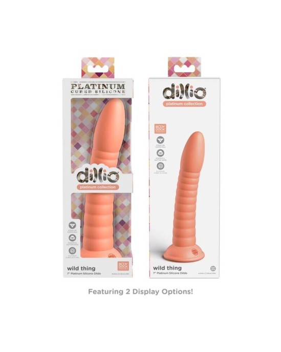 Dillio Dildo 17,78 CM oranžs