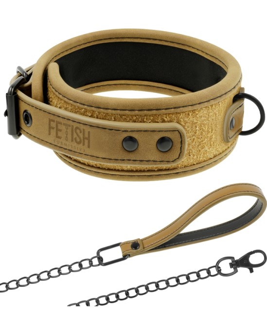 Fetish Submissive Origin FETISH SUBMISSIVE ORIGEN - NEOPRENE LINED NECKLACE WITH CHAIN