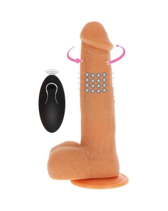 Get Real ROTATING BEADS VIBRATING DILDO SKIN