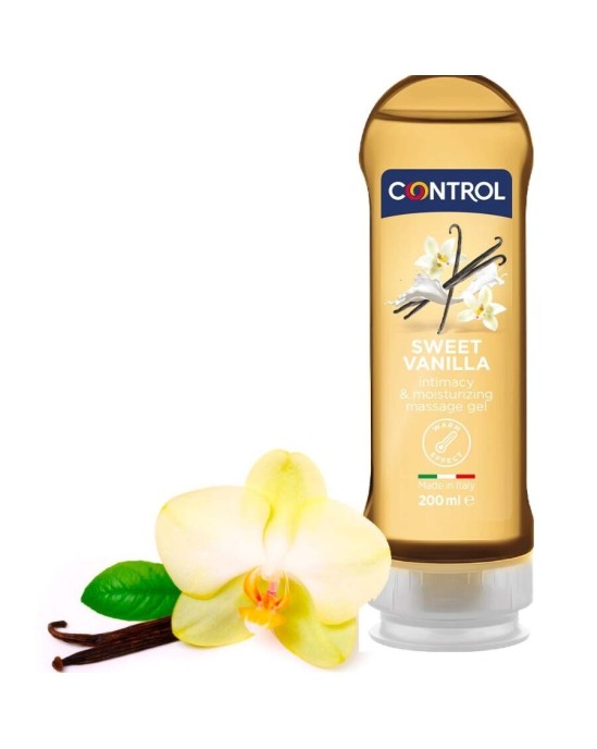 Control Lubes KONTROLE — 2EN1 MASĀŽA UN PRIEKS MADAGASKARAS SALDUMS 200 ml