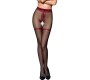 Passion Woman Garter & Stock PASSION - ЧУЛКИ TIOPEN 019 ЧЕРНЫЕ/КРАСНЫЕ 1/2 (20 DEN)