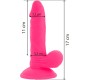 Diversia FLEXIBLE VIBRATING Dildo 17 CM - rozā