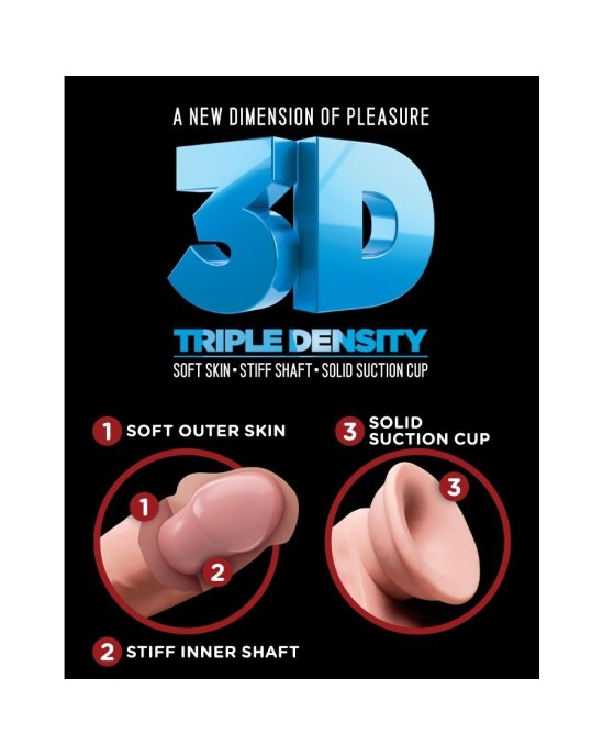 King Cock Plus KINGCOCK TRĪSŠĀS BLĪVĪBAS KRISTS 14 CM