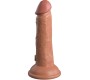 King Cock ELITE - REALISTIC DILDO VIBRATING & SILICONE 15.2 CM CARAMEL