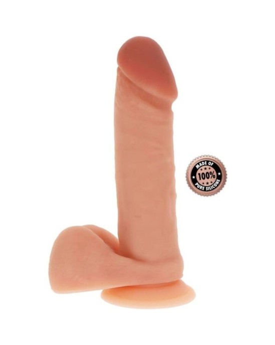 Get Real SILICONE DILDO 20,5 CM W BALLS SKIN