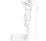 Passion Woman Bodystockings PASSION WOMAN BS055 BODYSTOCKING BLACK ONE SIZE