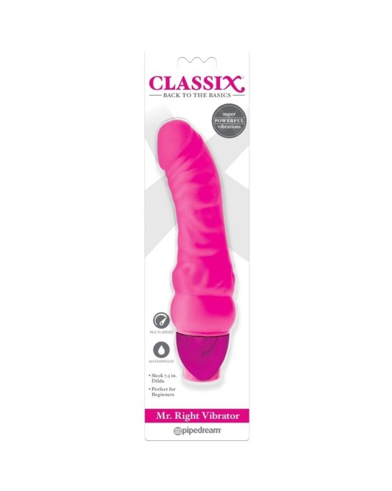 Classix Vibrējošs Dildo 15,5 CM rozā