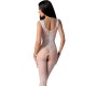 Passion Woman Bodystockings PASSION - BS098 WHITE BODYSTOCKING ONE SIZE