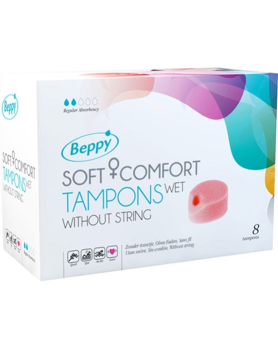 Beppy MĪKSTI KOMFORTA TAMPONI MITRI 8 VIENĪBAS