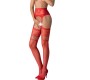 Passion Woman Garter & Stock СТРАСТЬ - S030 ТРУСИКИ В СТРИПЕ, КРАСНЫЕ, ОДИН РАЗМЕР