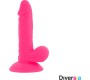 Diversia FLEXIBLE VIBRATING Dildo 17 CM - rozā