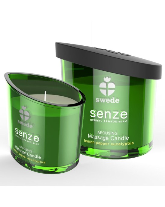 Swede SENZE AROUSING MASSAGE CANDLE - LEMON, PEPPER, EUCALYPTUS